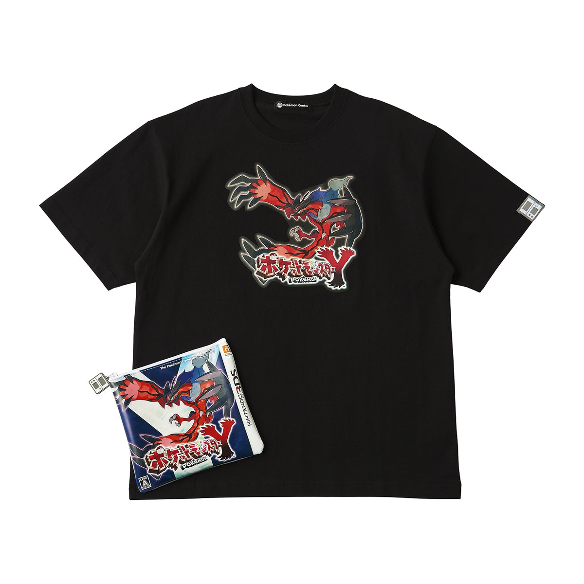 Pokemon Y Unisex Game Cover Art T-shirt in Pouch