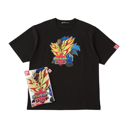 Pokemon Shield Unisex Game Cover Art T-shirt in Pouch