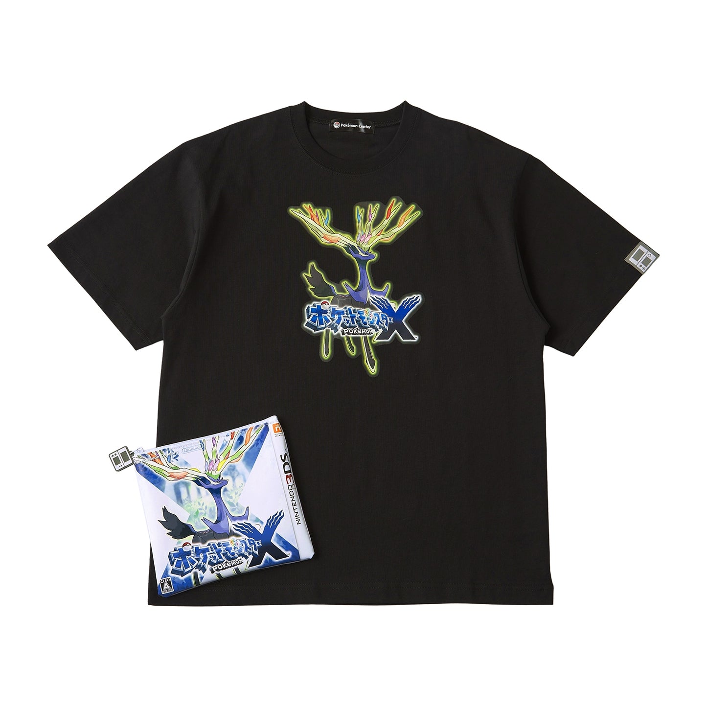 Pokemon X Unisex Game Cover Art T-shirt in Pouch