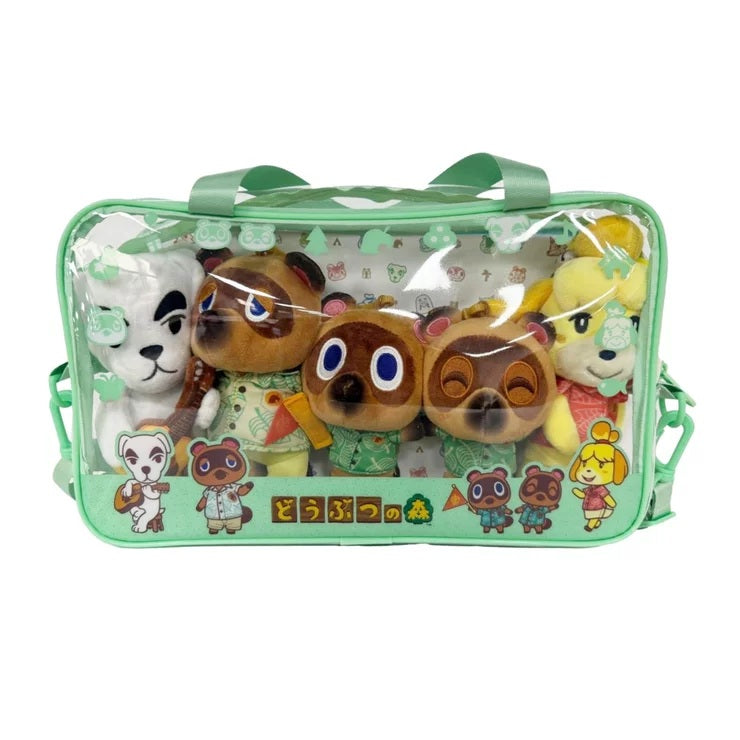 Animal Crossing New Horizons Carry Bag and Plush 5-Piece Set