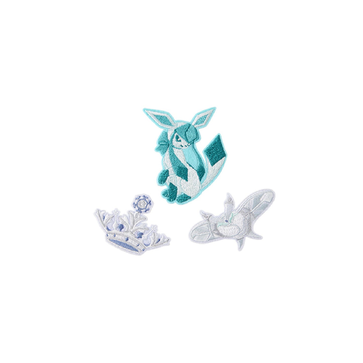 Pokemon Eevee Collection Embroidered Sticker Glaceon