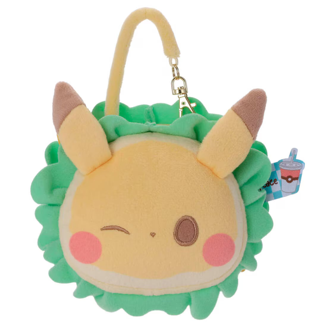 Pokemon PokePeace Hamburger Style Pikachu Plush Mirror