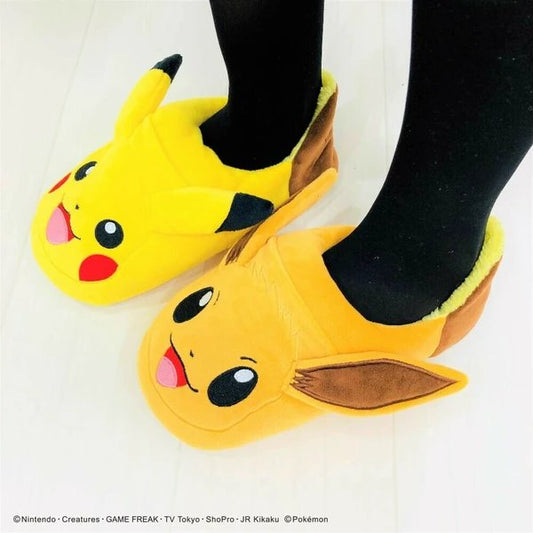 Pokemon Pikachu & Eevee Mismatched Room Slippers