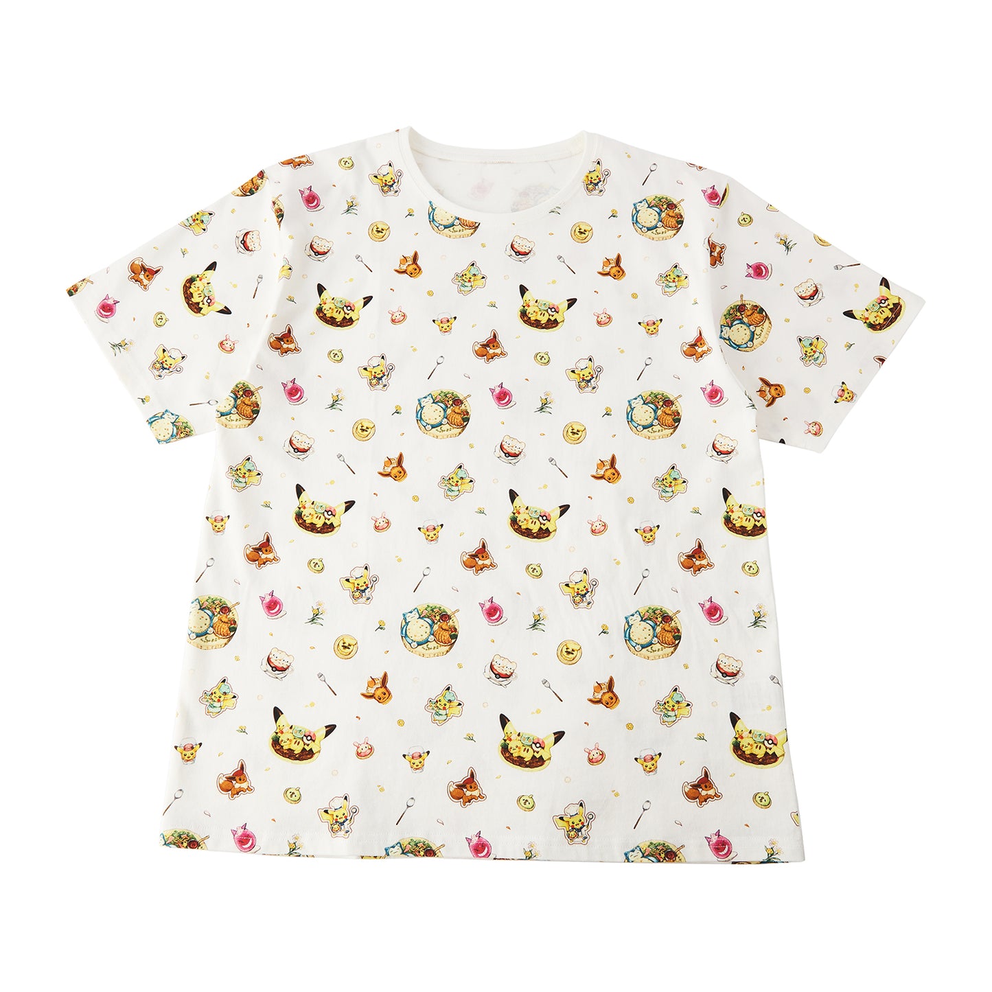 Pokemon Cafe & Pikachu Sweets T-shirt [Free Size]