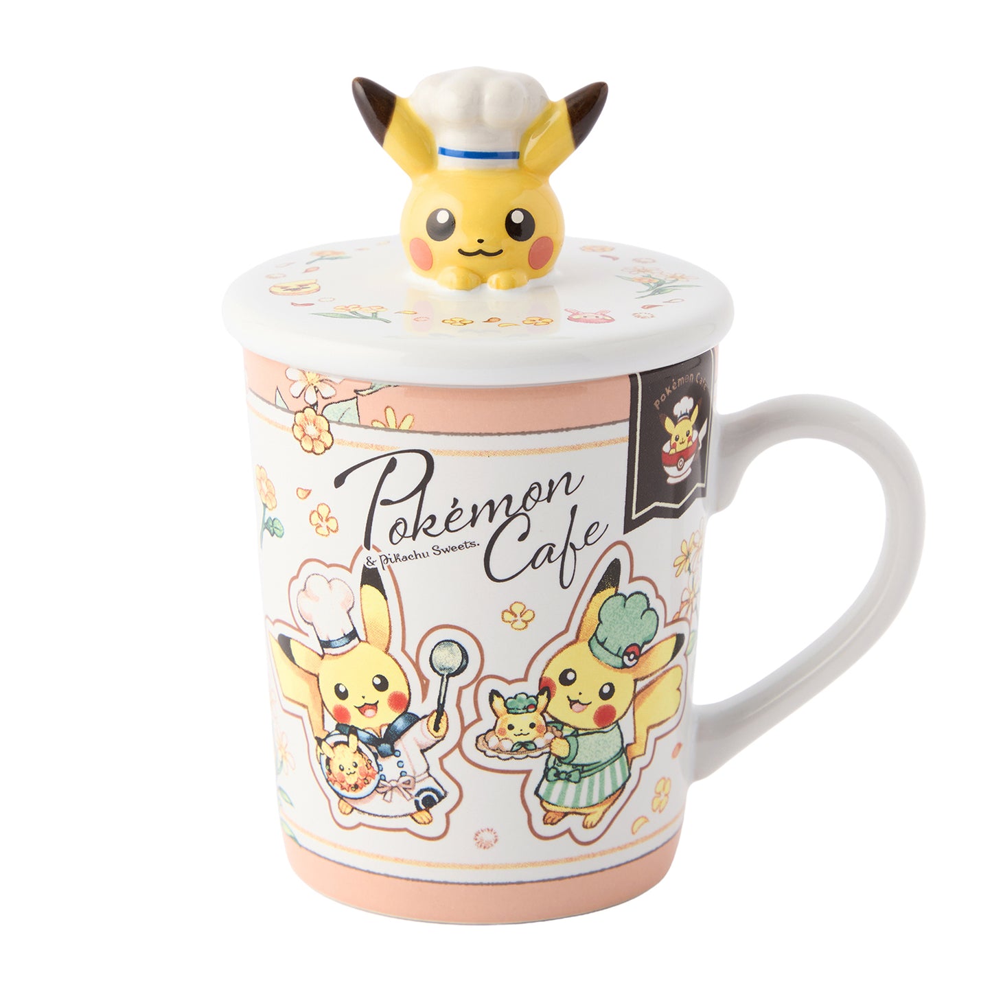 Pokemon Cafe & Pikachu Sweets Mug with Lid Chef Pikachu