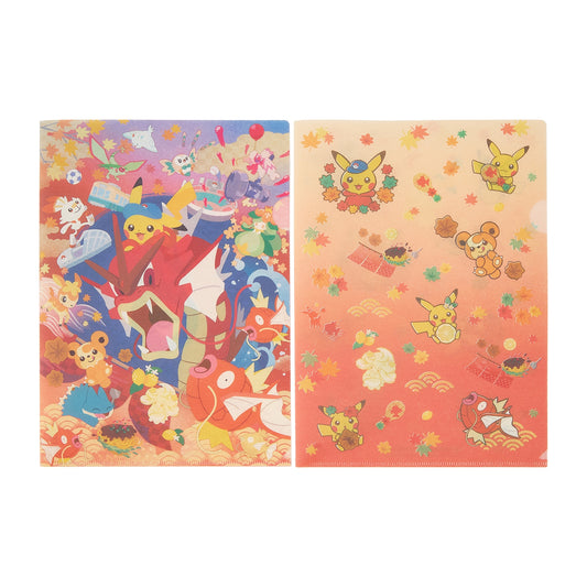 Pokemon Hiroshima Set of 2 Japanese-style A4 Clear Files