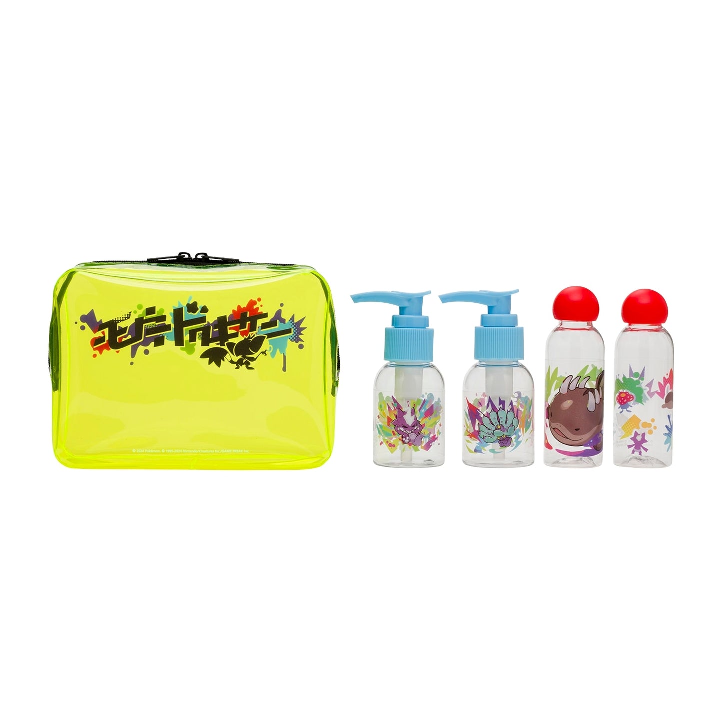 Pokemon Extremely Poisonous Clear Pouch & Travel Bottle Set