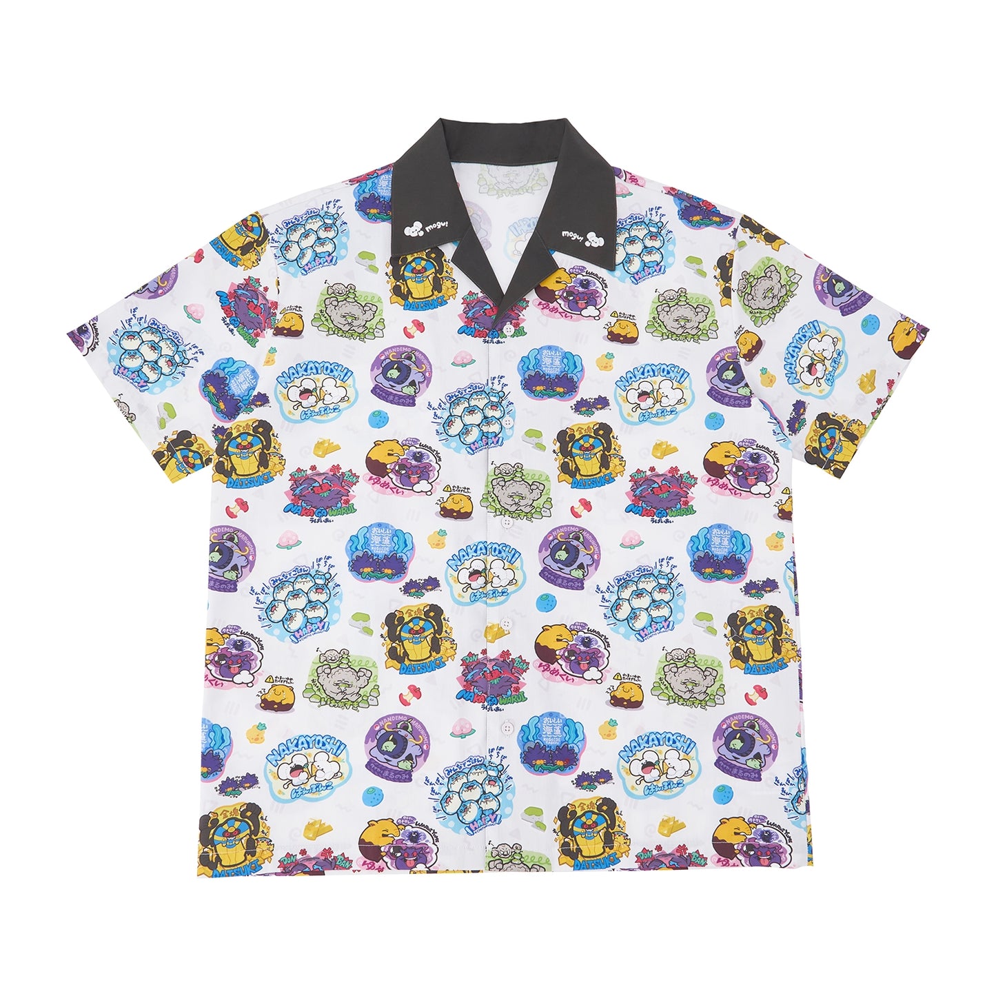 Pokemon Mogu Mogu Watching Open Collar Shirt