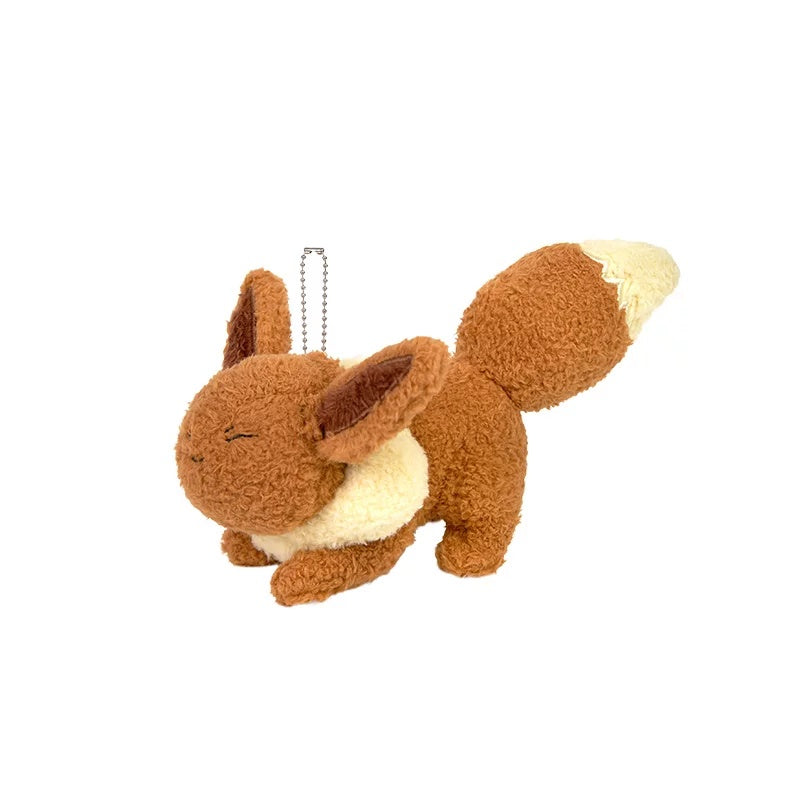 Pokemon Stretching Series Eevee Plush Keychain