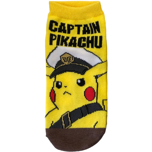 Pokemon Captain Pikachu YE×BR (23–25 cm) Carax Socks