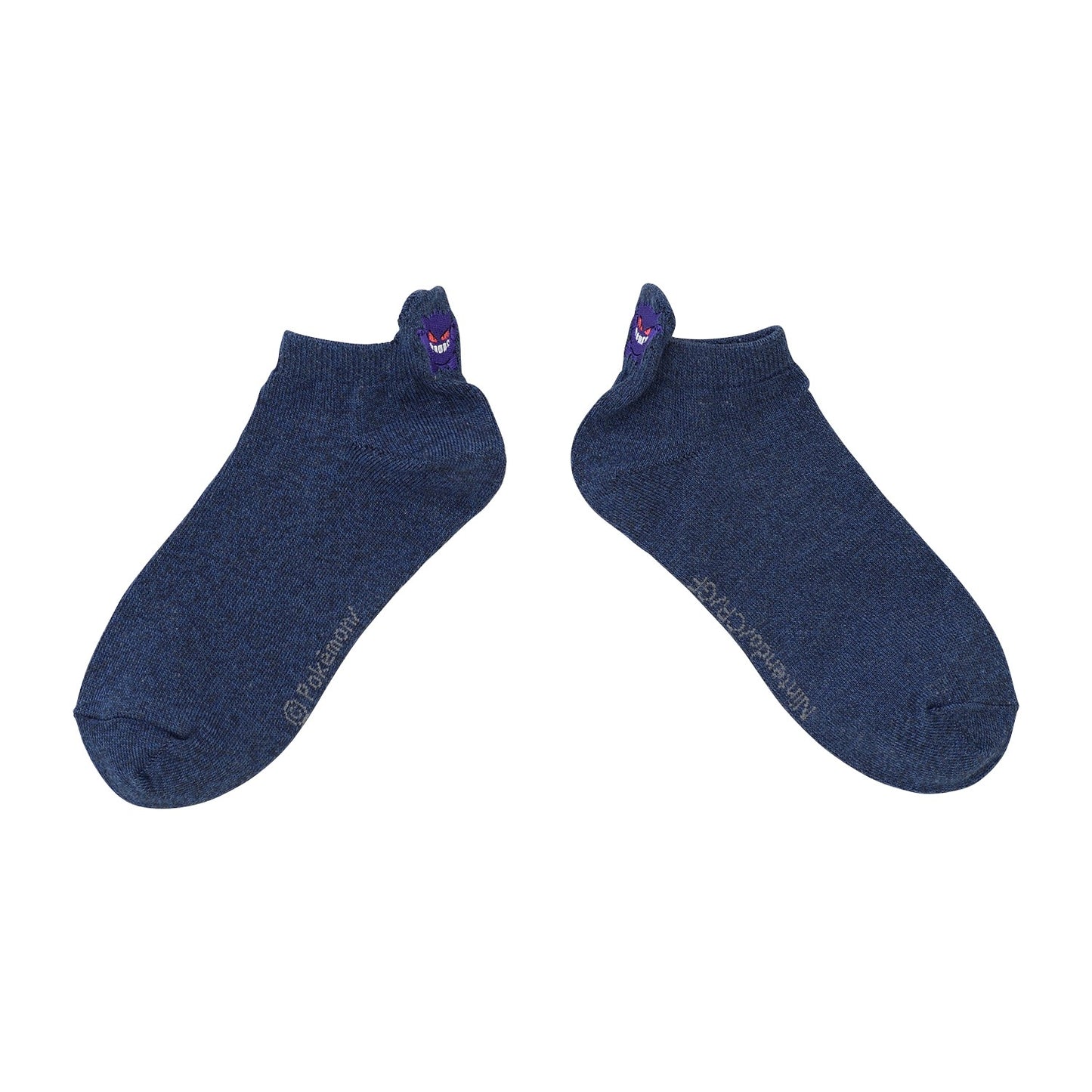 Pokemon Gengar Embroidery on the Heel Short Socks