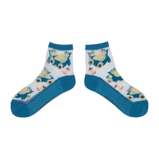 Pokemon Snorlax See-through Mid-calf Socks