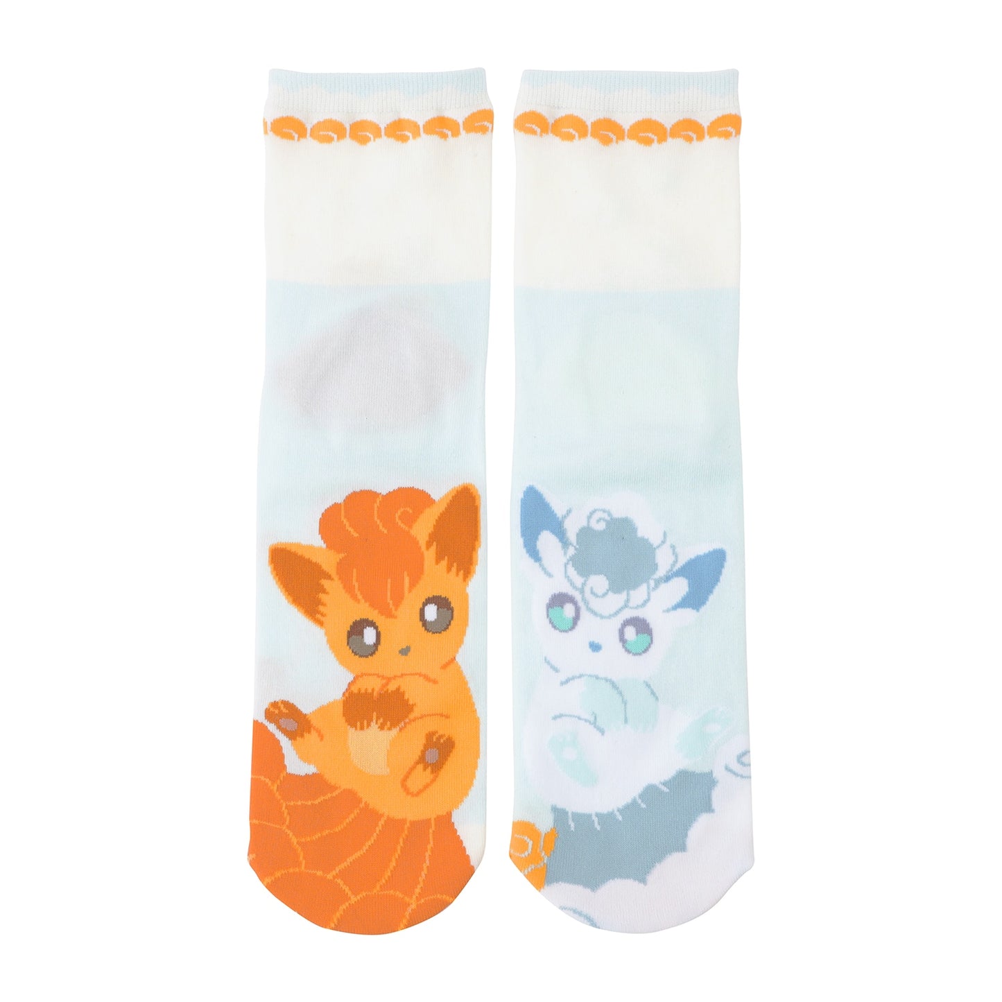 Pokemon Perfect Pair Vulpix & Alolan Vulpix Middle Socks