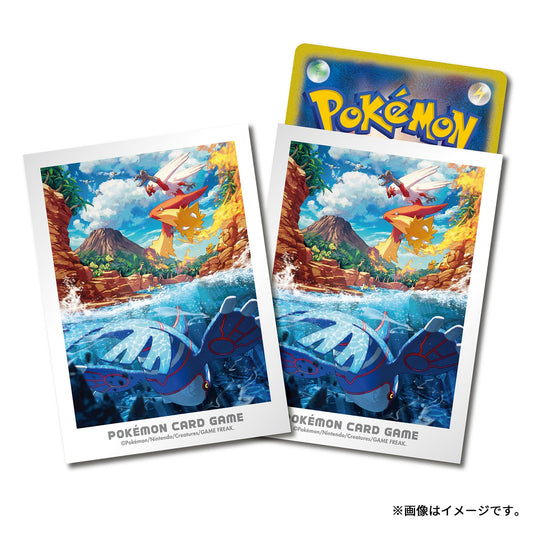 Pokemon Card Game Sleeves Hoenn Adventure Kyogre & Blaziken