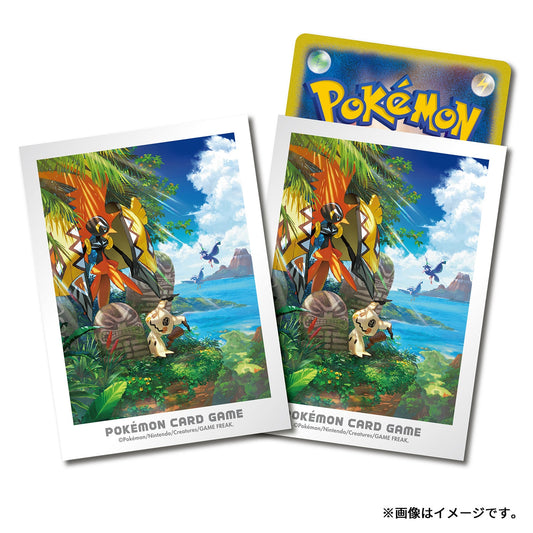 Pokemon Card Game Sleeves Alola Adventure Tapu Koko & Mimikyu