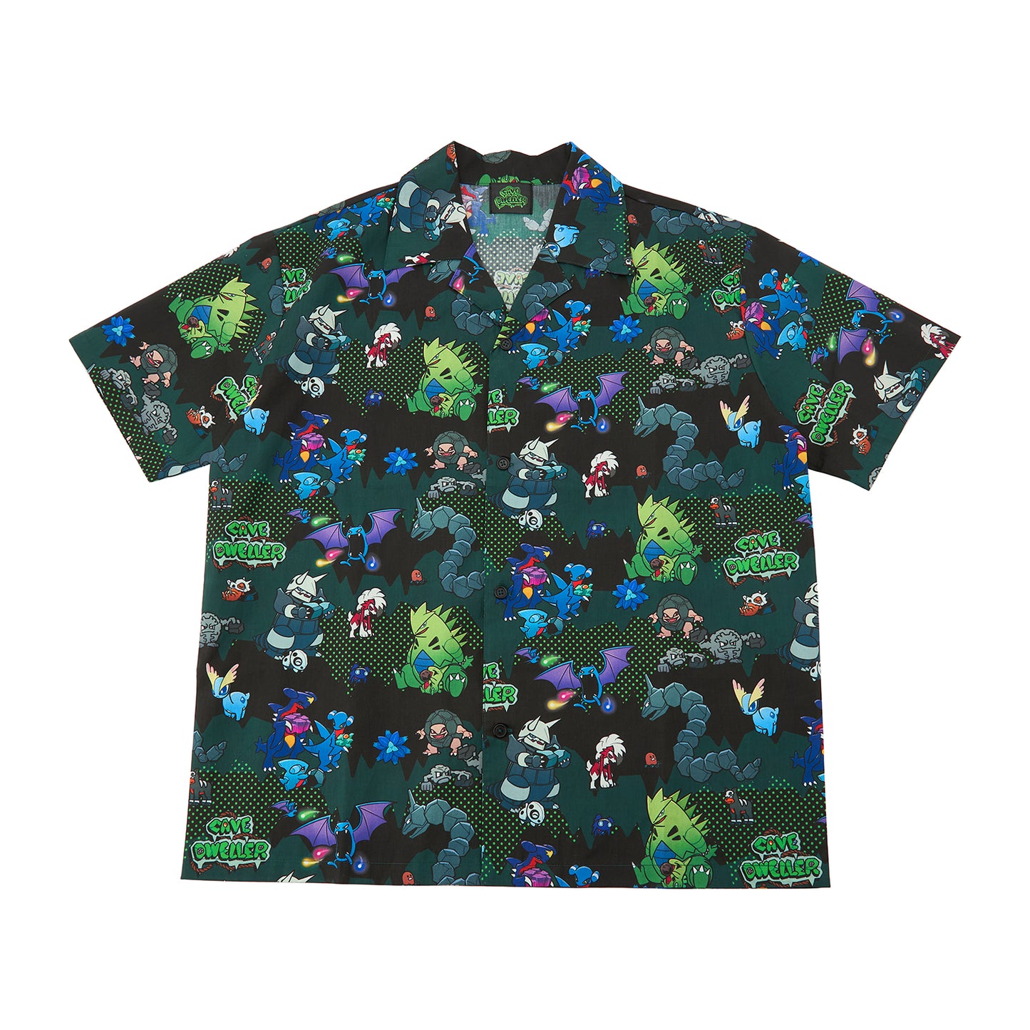Pokemon Cave Dwellers Open-Neck Shirt