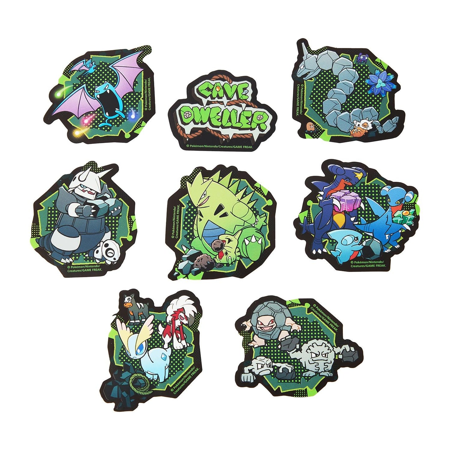 Pokemon Cave Dwellers Sticker Set
