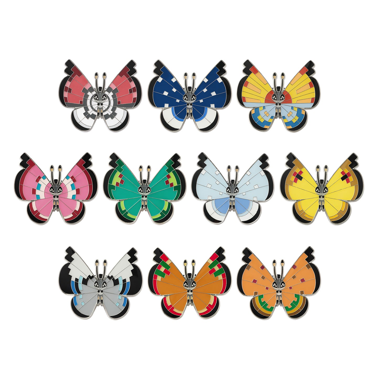 Pokemon Vivillon Pin Collection