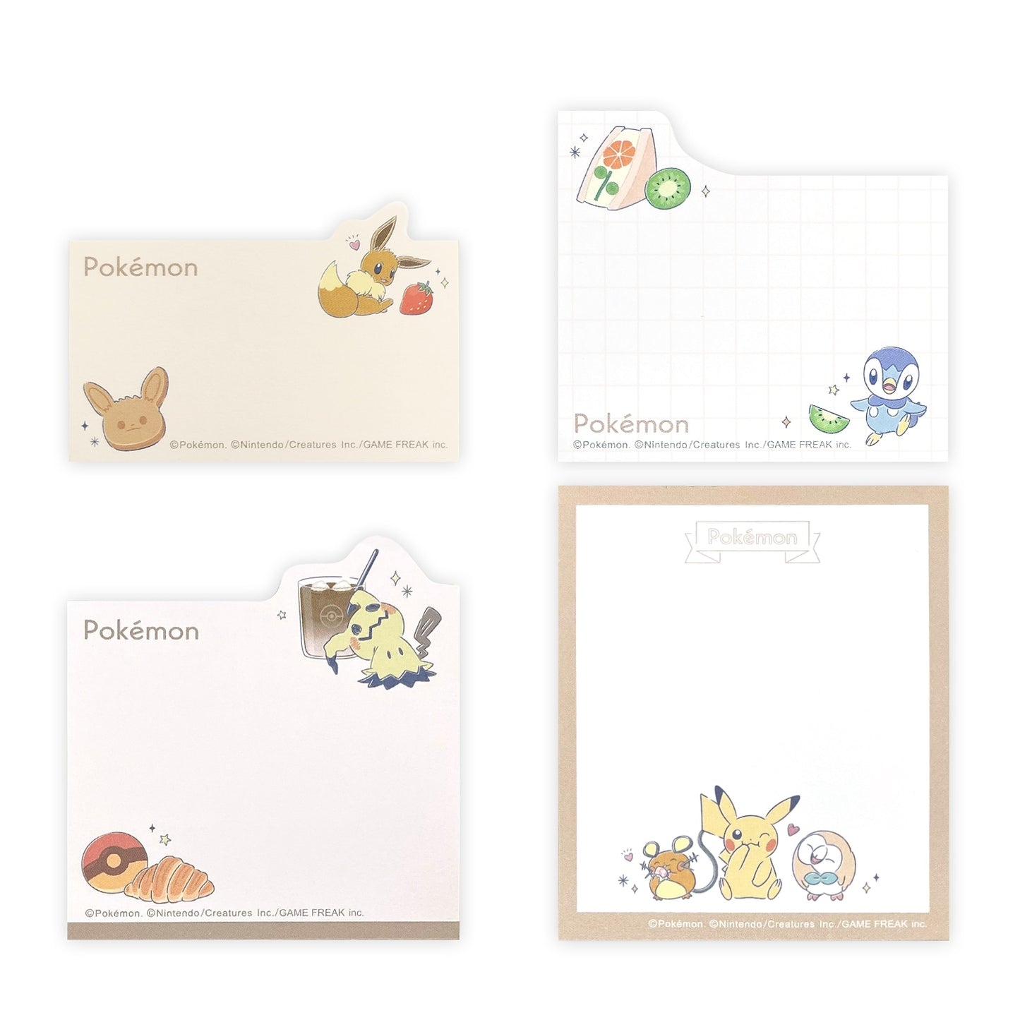 Pokemon Sticky Notes Pick Fusen Latte