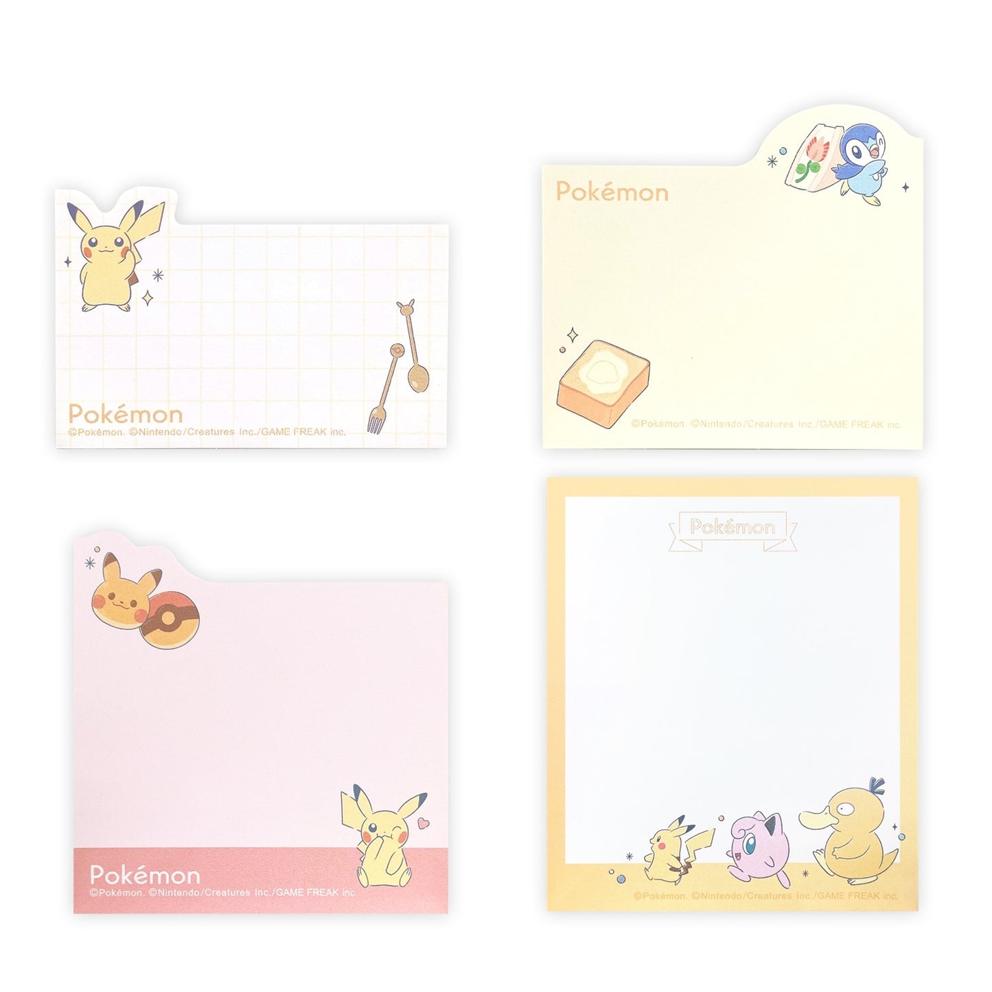 Pokemon Sticky Notes Pick Fusen Yellow