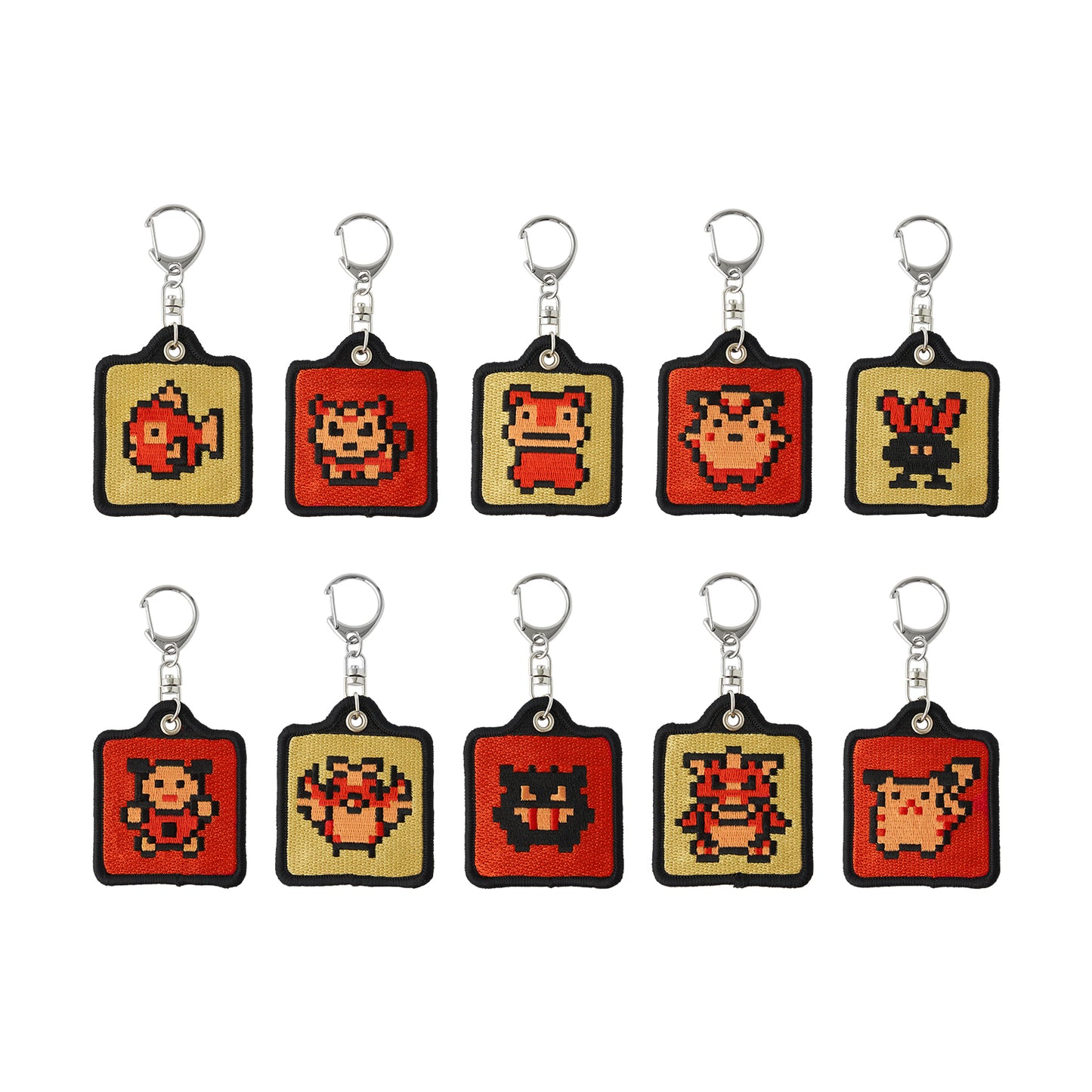 Pokemon Gold and Silver Embroidered 8-bit Keychain Collection [BLIND]