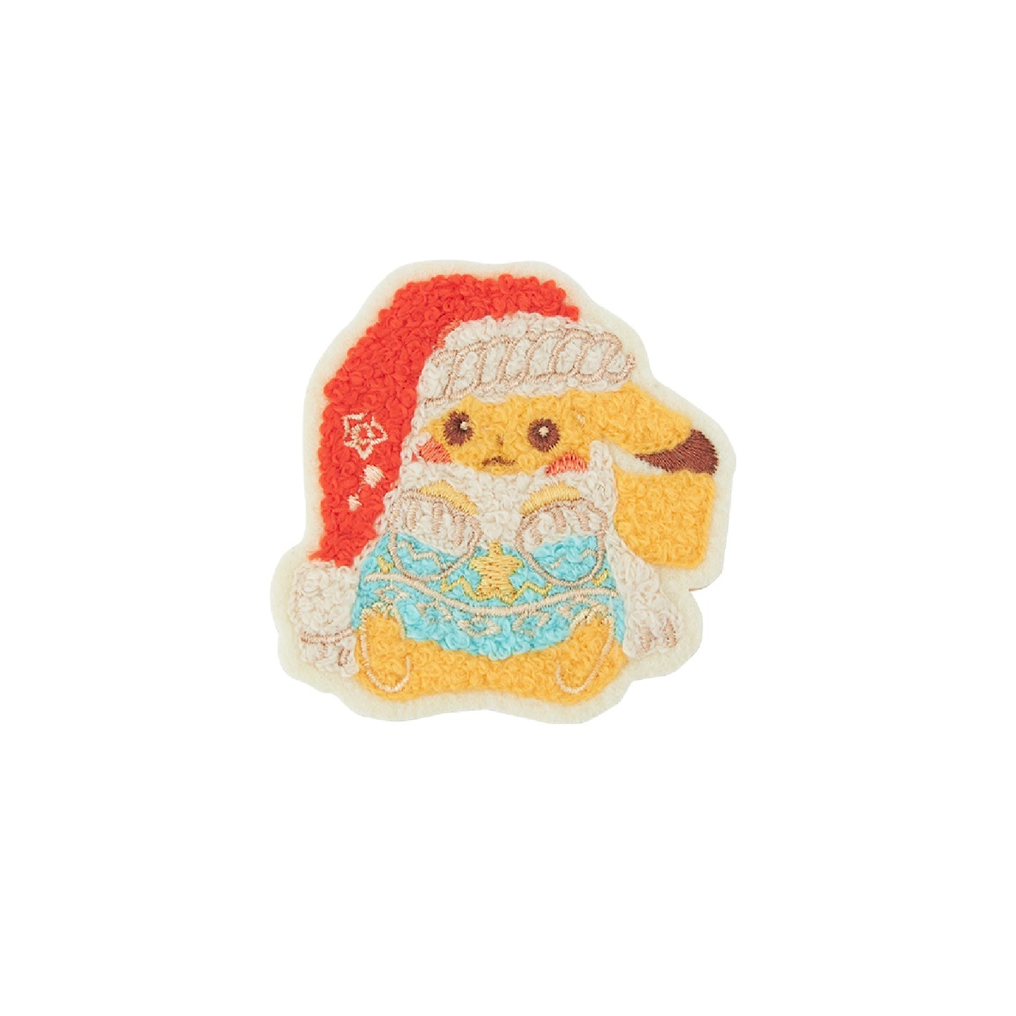 Pokemon Heartwarming Christmas Fluffy Embroidered Sticker