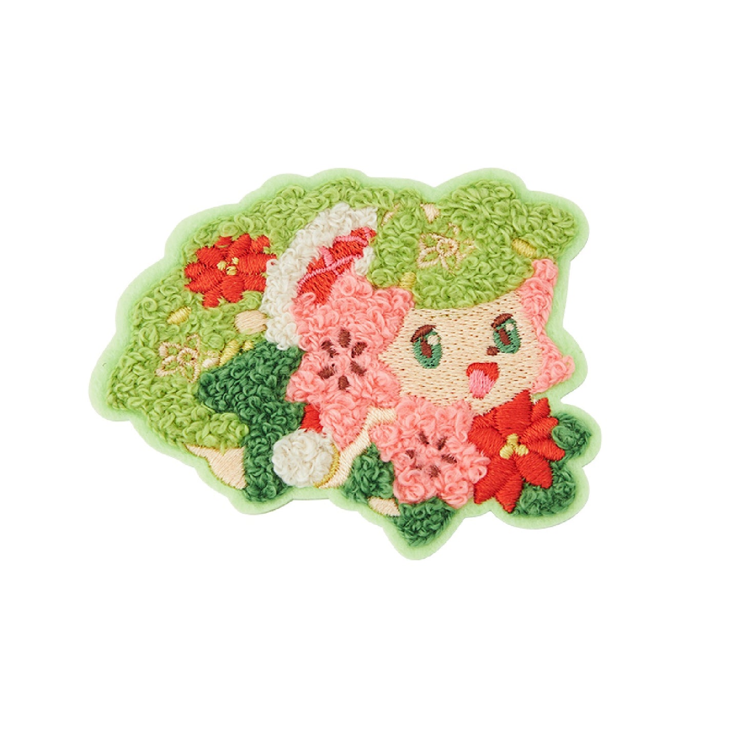 Pokemon Heartwarming Christmas Fluffy Embroidered Sticker