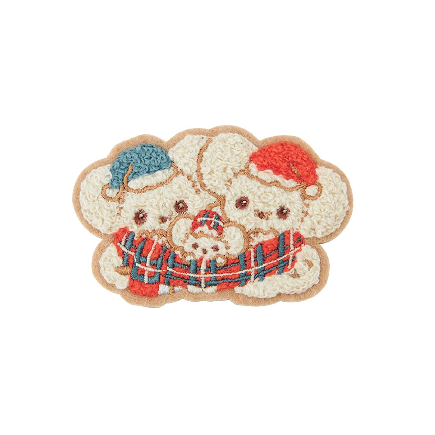 Pokemon Heartwarming Christmas Fluffy Embroidered Sticker