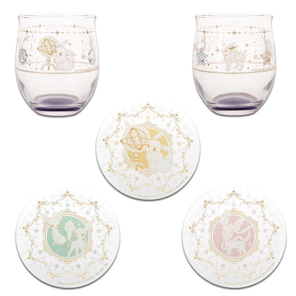 Pokemon Eevee & Starlight Night Kuji F Prize Glass Plate Collection