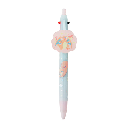 Pokemon Little Daydream Charmander & Charizard Mechanical Pencil & 2-Color Ballpoint Pen with Mascot
