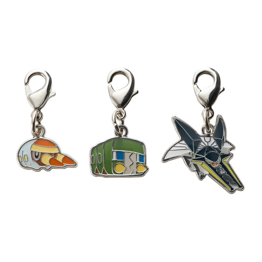 Pokemon National Pokedex Metal Charm  736, 737, 738 Grubbin, Charjabug, Vikavolt
