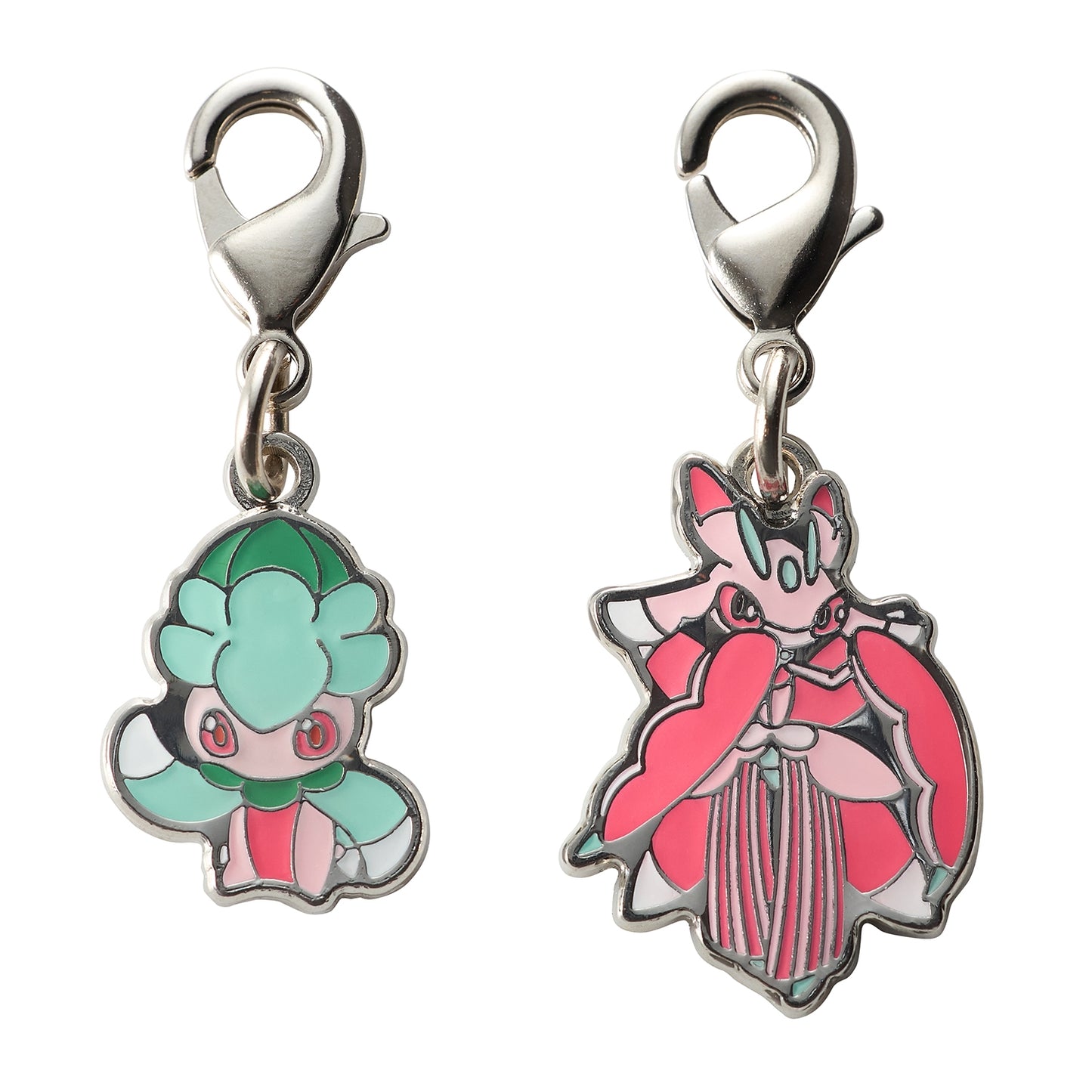 Pokemon National Pokedex Metal Charm   753, 754 Fomantis, Lurantis