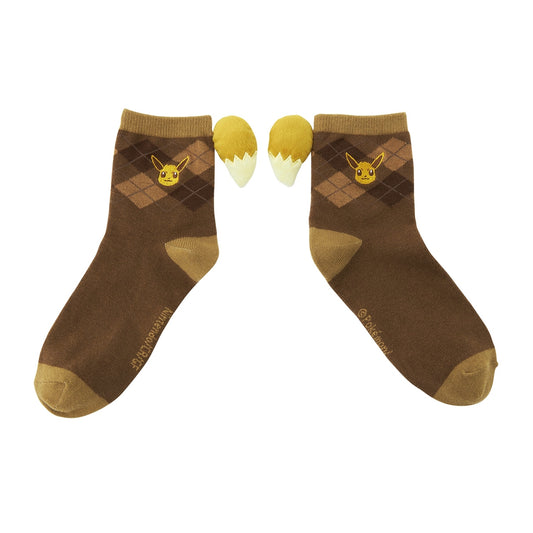 Pokemon Eevee Socks with Tails (23-25cm)
