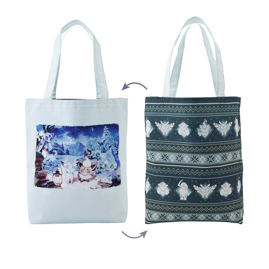 Pokemon Snowy Gathering Reversible Tote Bag