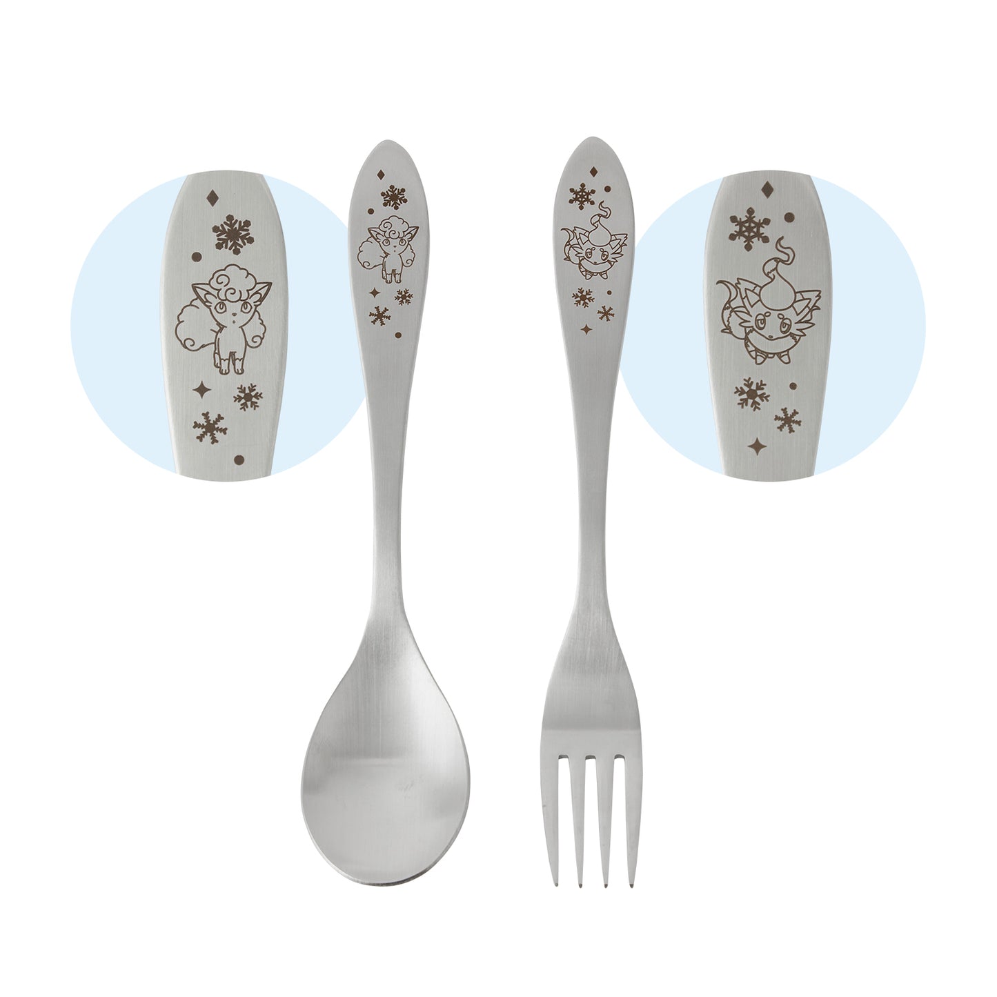 Pokemon Snowy Gathering Spoon & Fork