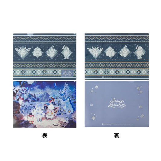 Pokemon Snowy Gathering A4 Clear File Set of 2