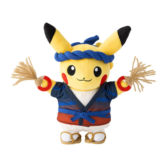 Pokemon Center Tohoku Renewal Waraji Festival Play Pikachu Plush