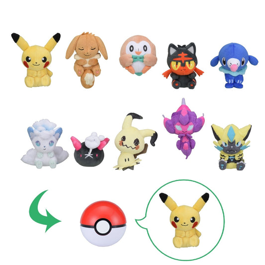 Pokemon in Pokeball Puchi Plush Vol 3