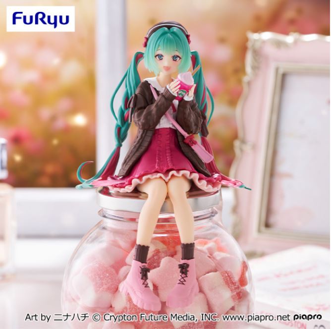 Hatsune Miku Noodle Stopper Autumn Date Pink Ver. Figure