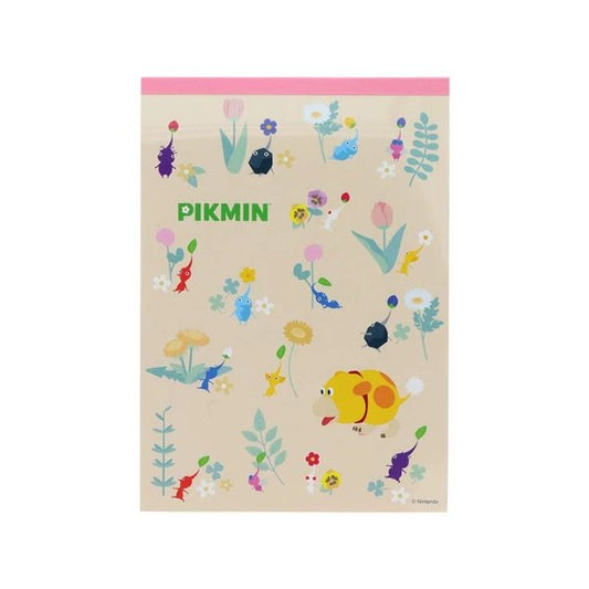 Pikmin Memo A6 Notepad (Beige - Scattered Everywhere)