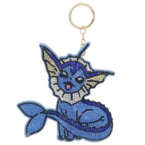 Pokemon Rhinestone Cleaner Vaporeon Keychain