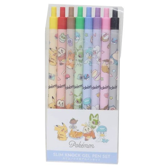 Pokemon Slim Knock Gel Pen 8-color set Pen