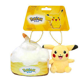 Pokemon x potdemiel Sweet Dream Cake Pikachu Mascot Keychain Plush