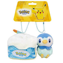Pokemon x potdemiel Sweet Dream Cake Piplup Mascot Keychain Plush