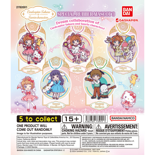 Cardcaptor Sakura x Sanrio Characters Special Rubber Keychain 3