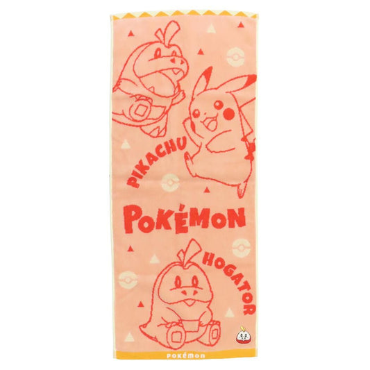 Pokemon Jacquard Long Face Towel Fuecoco