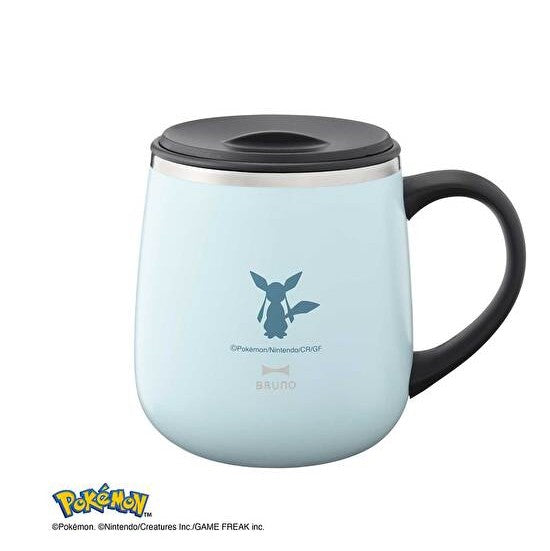 BRUNO Eevee Friends Stainless Steel Mug with Lid (Short) – Glaceon