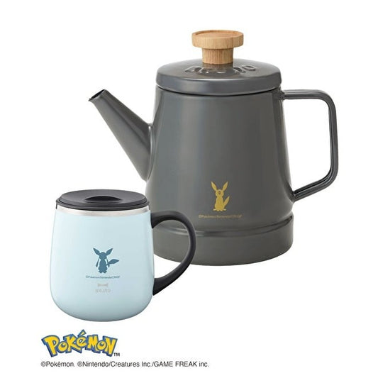 BRUNO Eevee Friends Enamel Kettle + Stainless Steel Mug (Short) Set – Umbreon/Glaceon