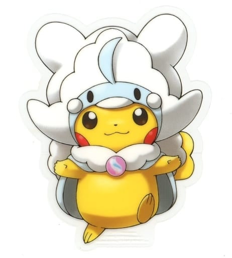 Pokemon Pikachu Wearing Mega Pokemon Poncho Decal Sticker