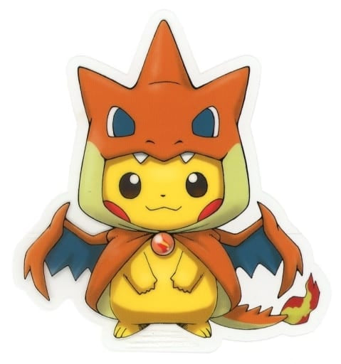 Pokemon Pikachu Wearing Mega Pokemon Poncho Decal Sticker